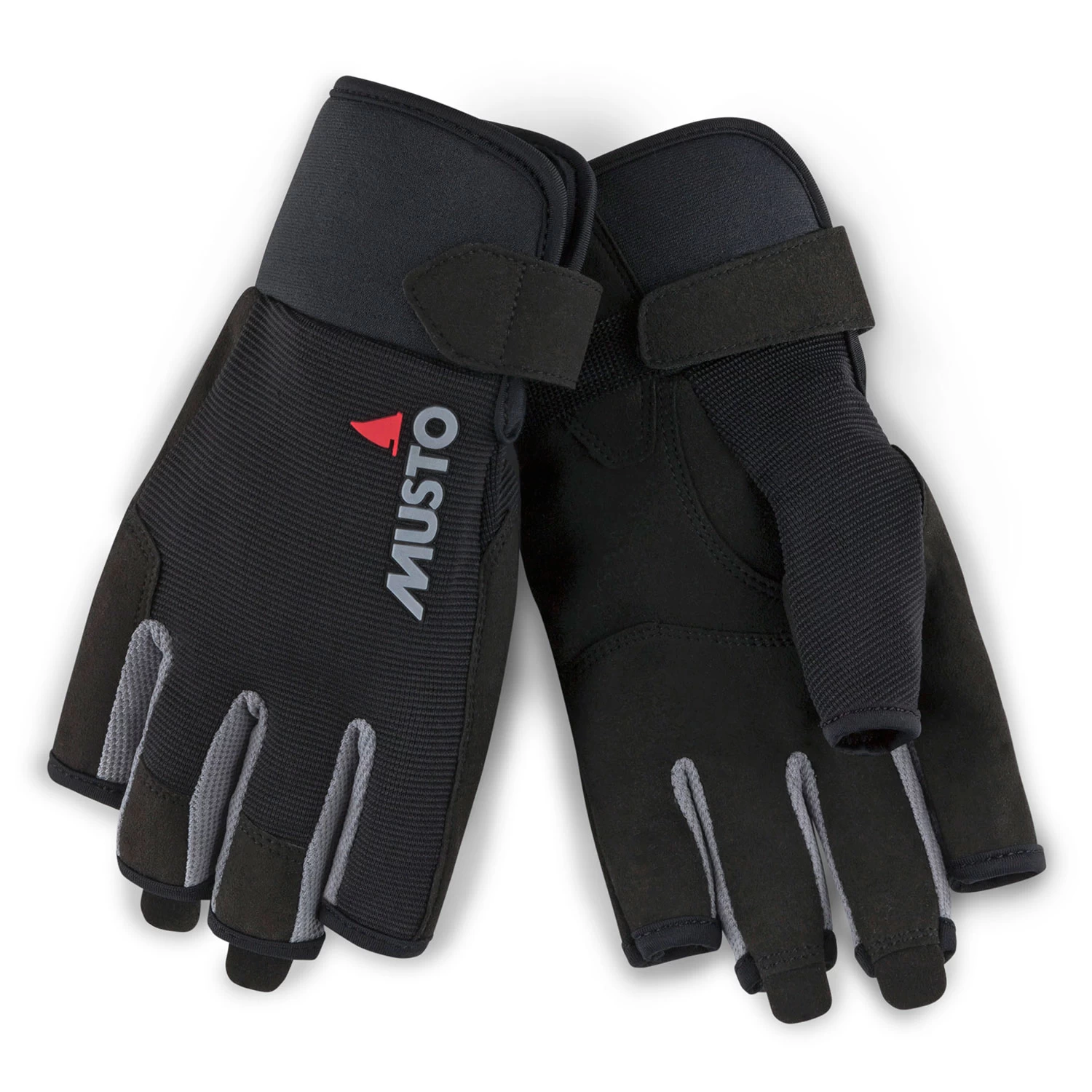 Musto Essential Short Finger Sailing Gloves - - Black