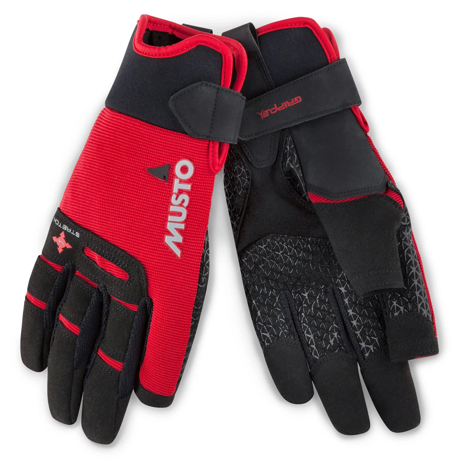 Musto Performance Long Finger Sailing Gloves - - Red - Image 2