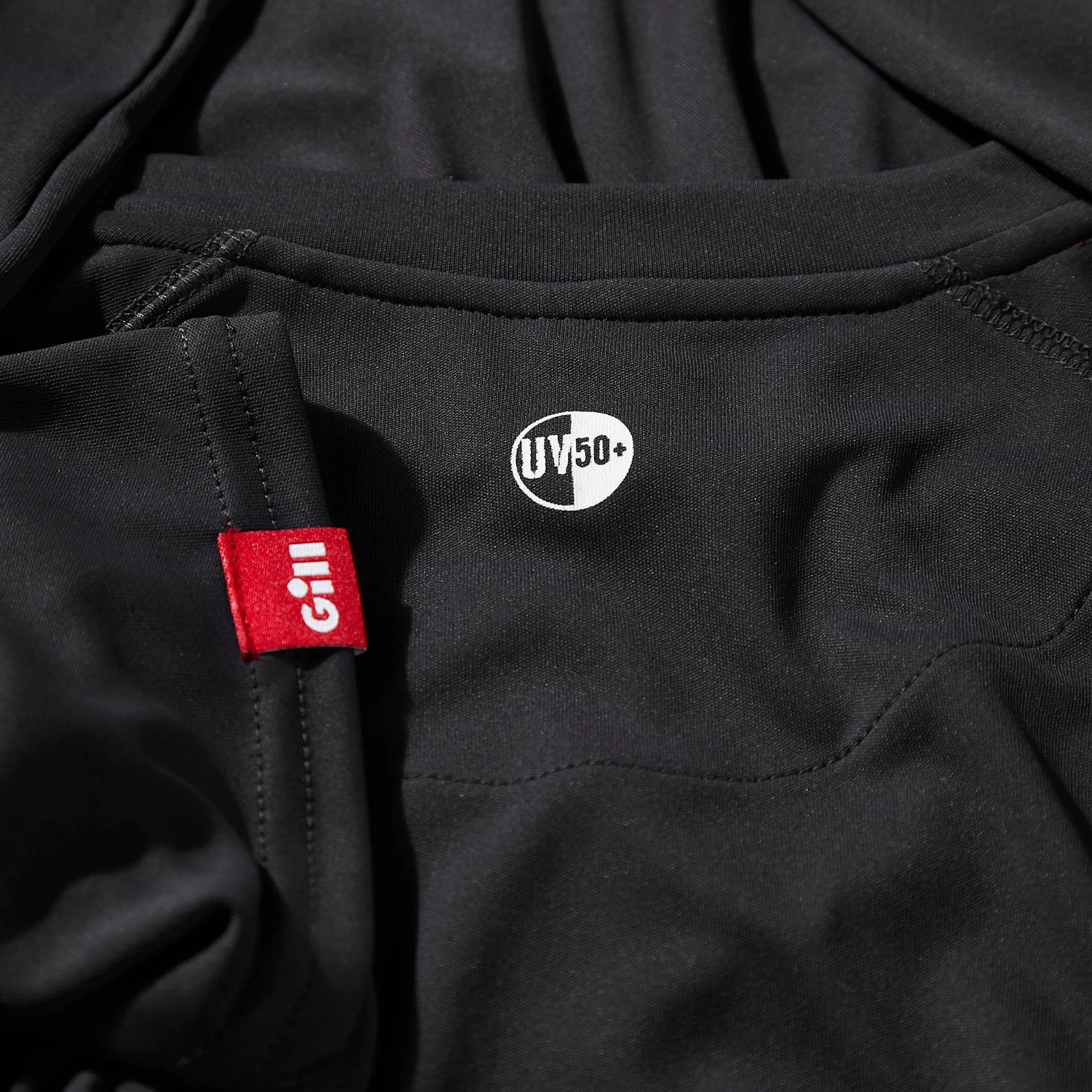 Gill Mens UV Tec Crew Neck Long Sleeve Tee - Charcoal - Image 5