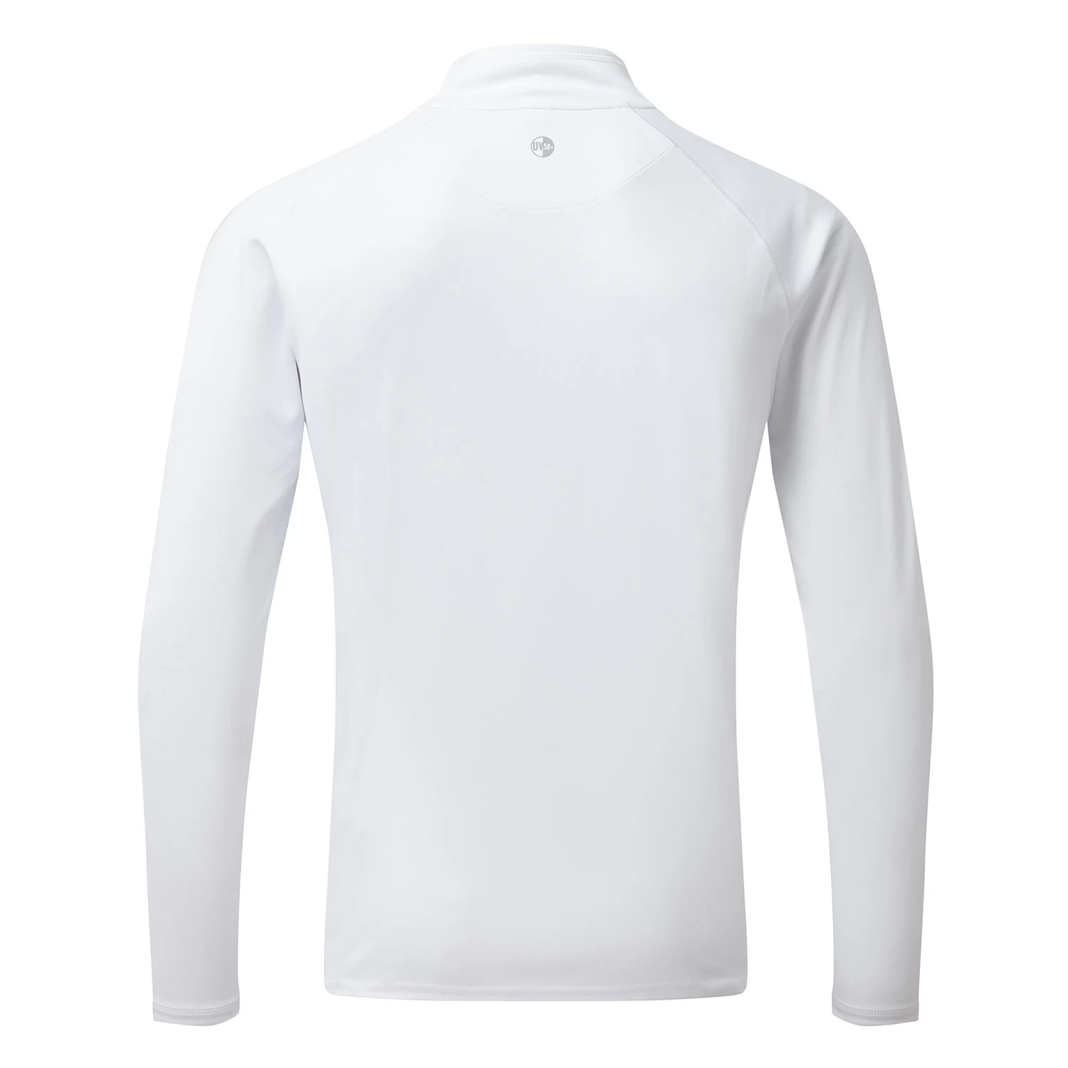 Gill Mens UV Tec Zip Neck Long Sleeve Tee - White - Image 3