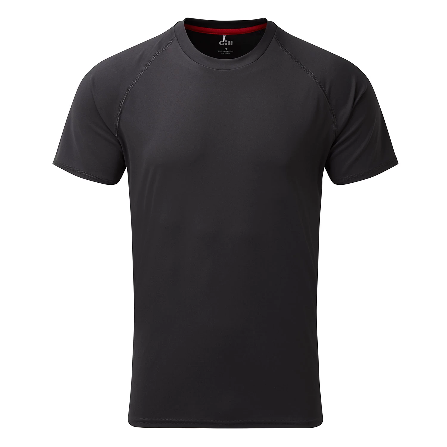 Gill Mens UV Tec Crew Neck T-Shirt - Charcoal