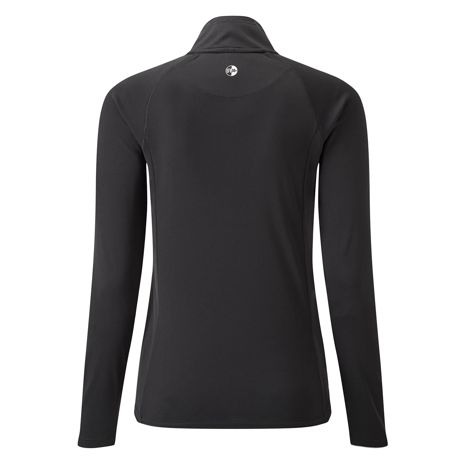 Gill Womens UV Tec Long Sleeve Zip Tee - Charcoal - Image 3