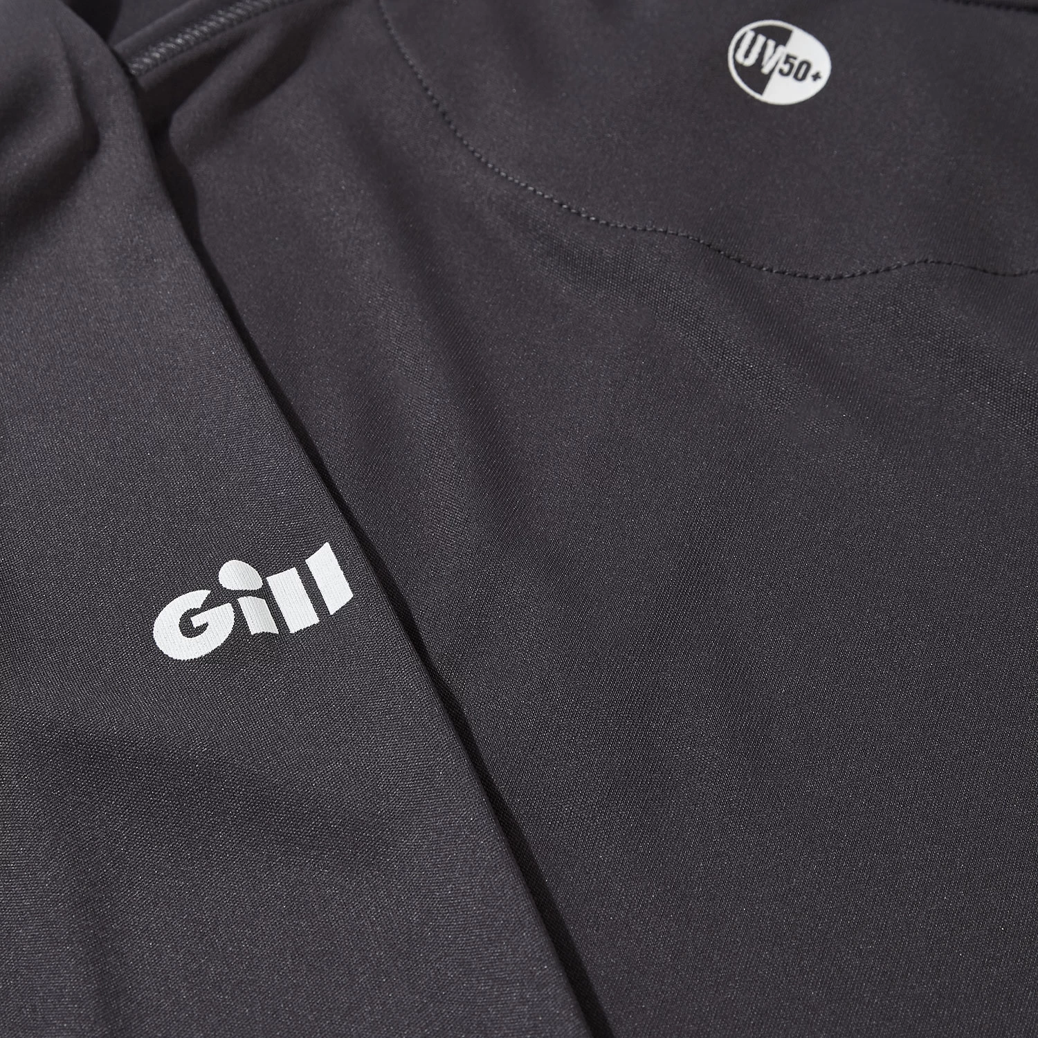 Gill Womens UV Tec Long Sleeve Zip Tee - Charcoal - Image 5