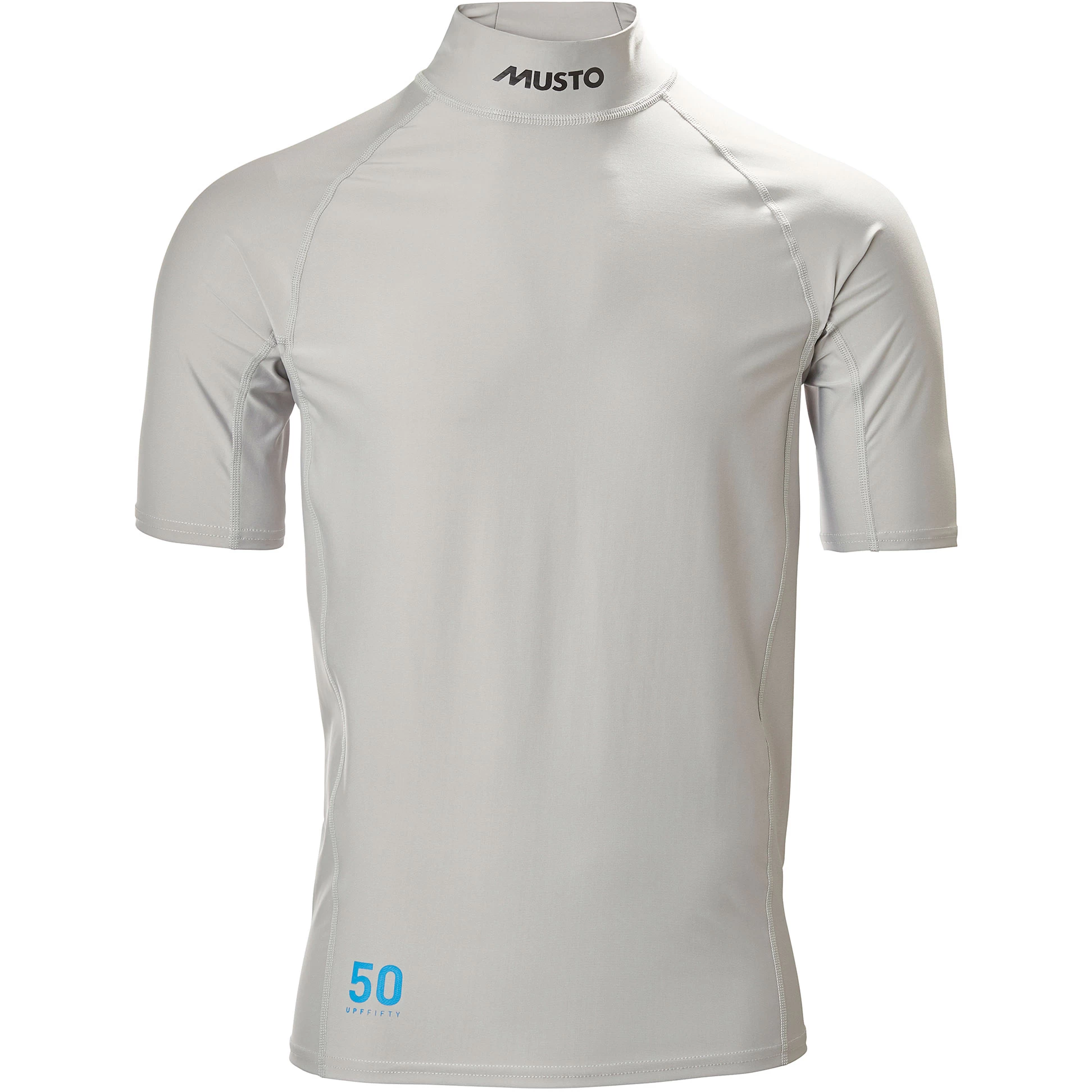 Musto Sunblock Dynamic Short Sleeve Rash Guard - Light Grey