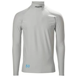 Musto Sunblock Dynamic Long Sleeve Rash Guard - Light Grey