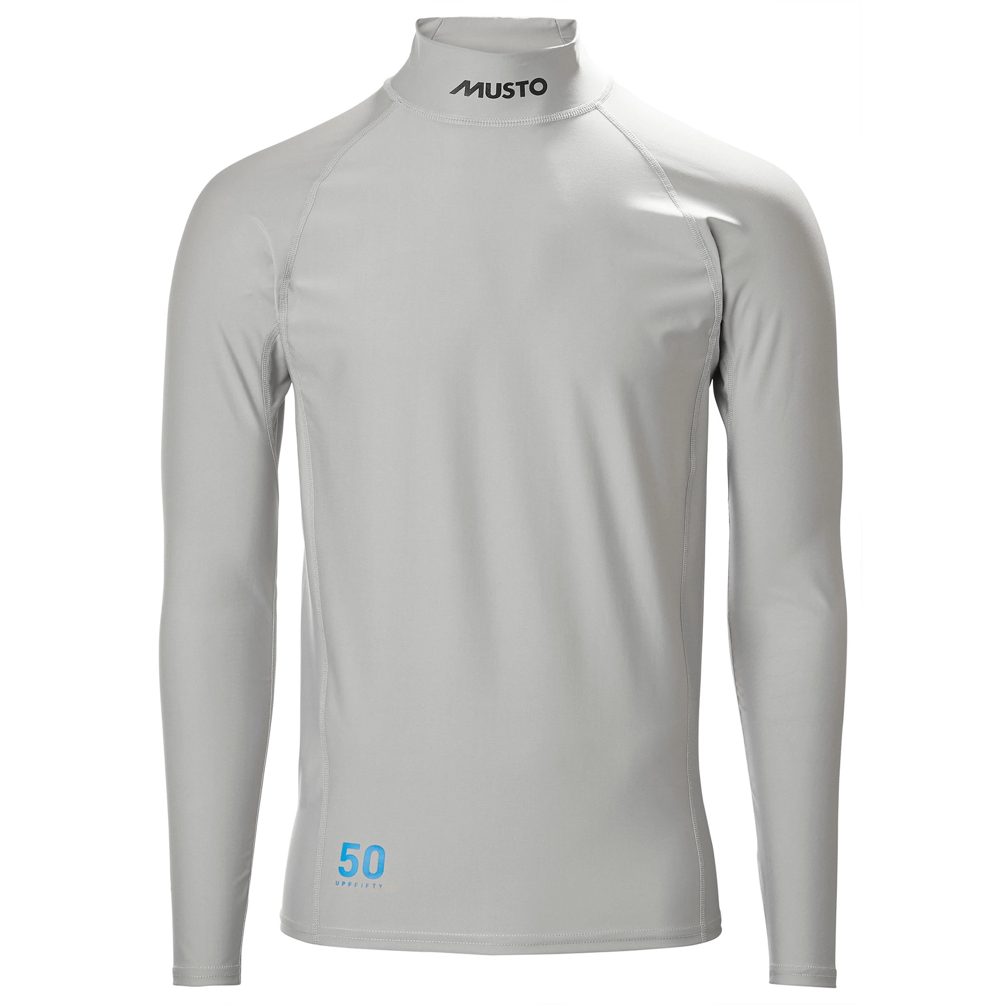 Musto Sunblock Dynamic Long Sleeve Rash Guard - Light Grey