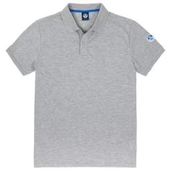 North Sails UPV 40+ Piquet Polo - Grey Melange