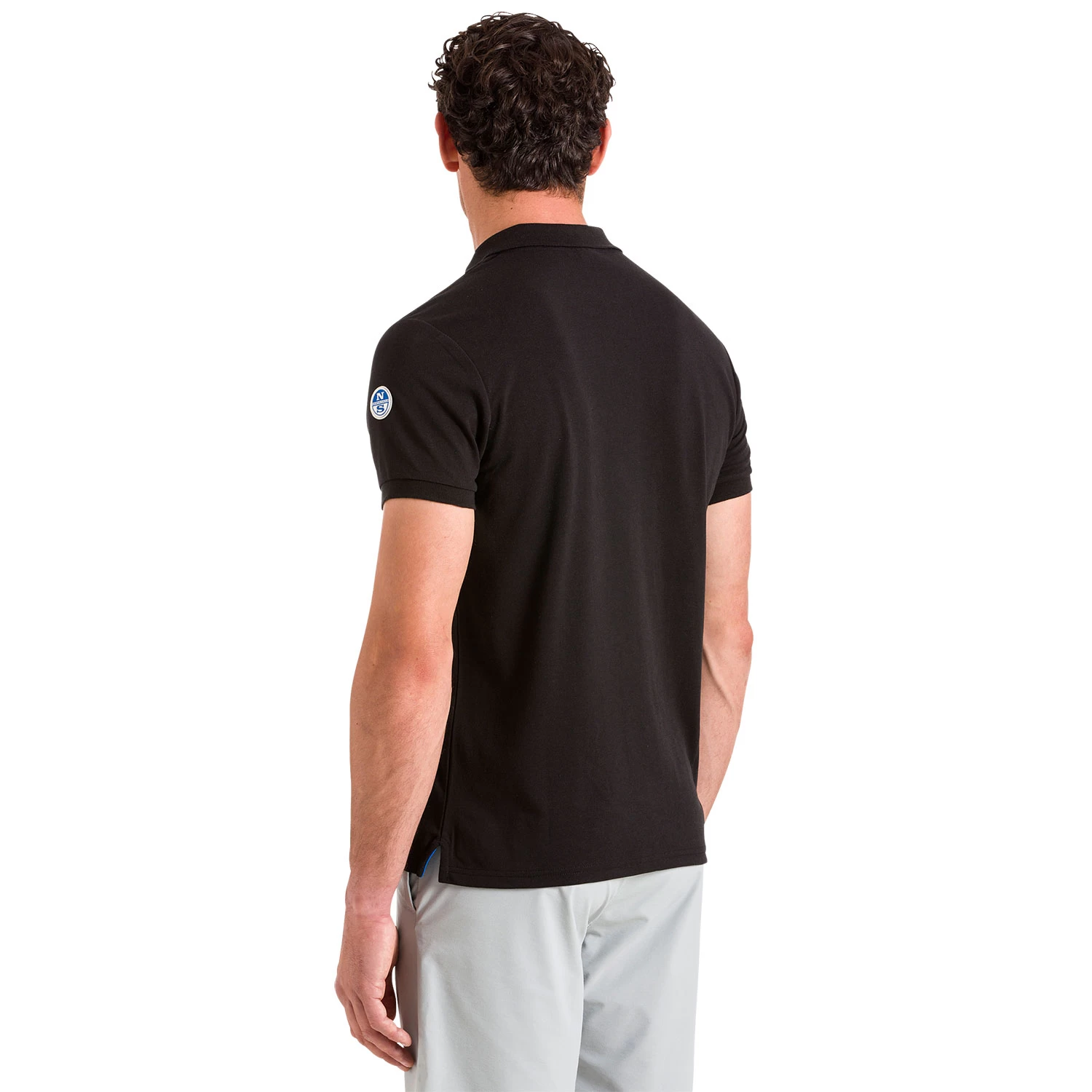 North Sails UPV 40+ Piquet Polo - Black - Image 3
