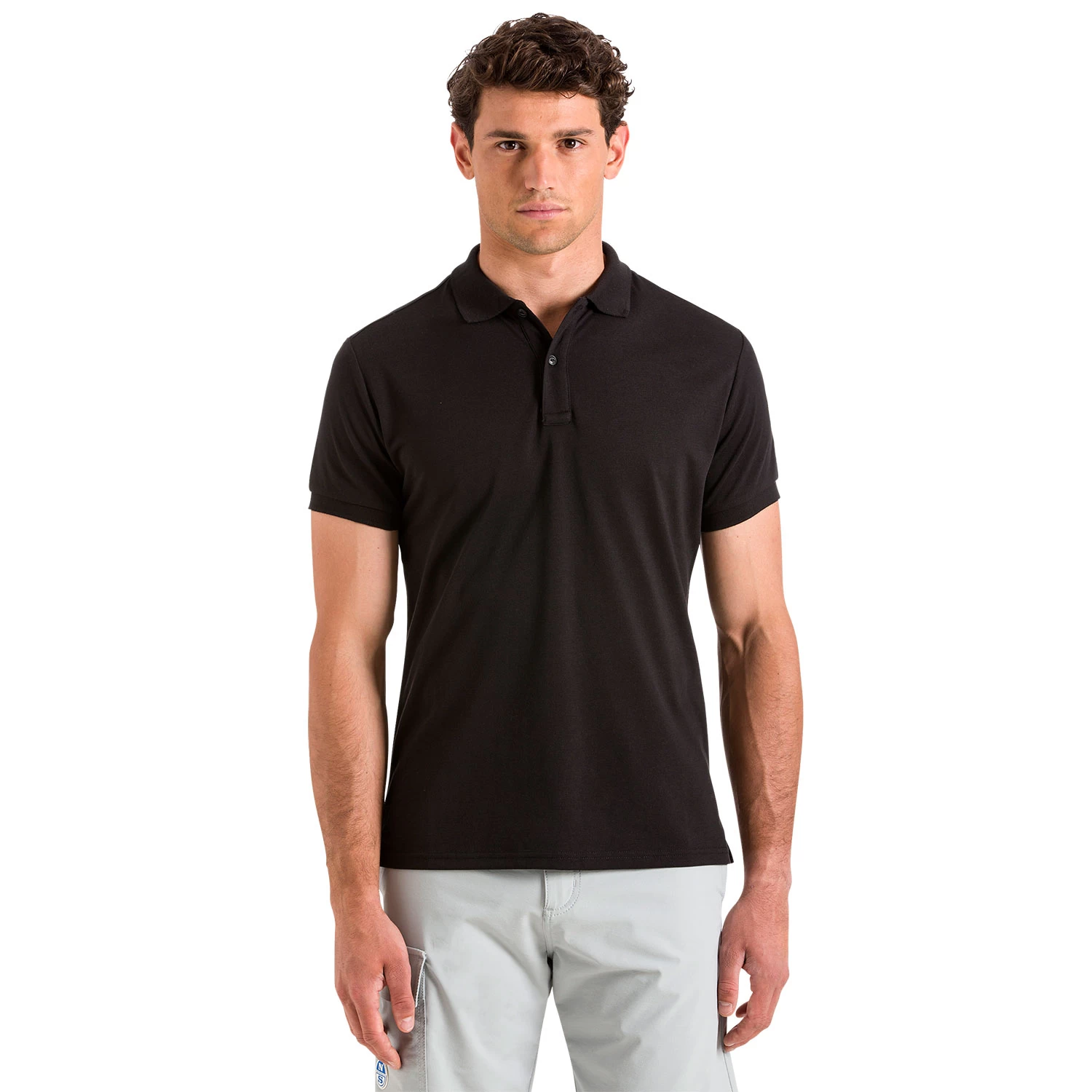 North Sails UPV 40+ Piquet Polo - Black - Image 2