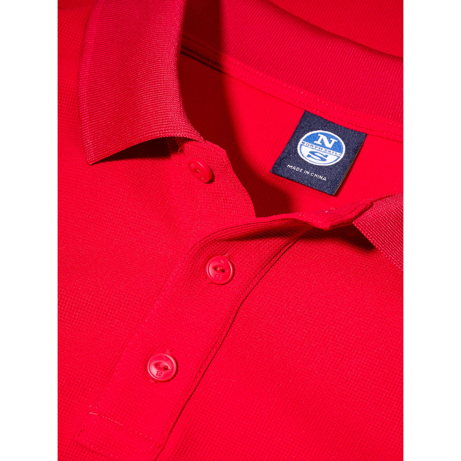 North Sails Quick Dry Tactel Polo - Red - Image 4