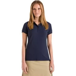 North Sails Womens Quick Dry Tactel Polo - Marine Blue
