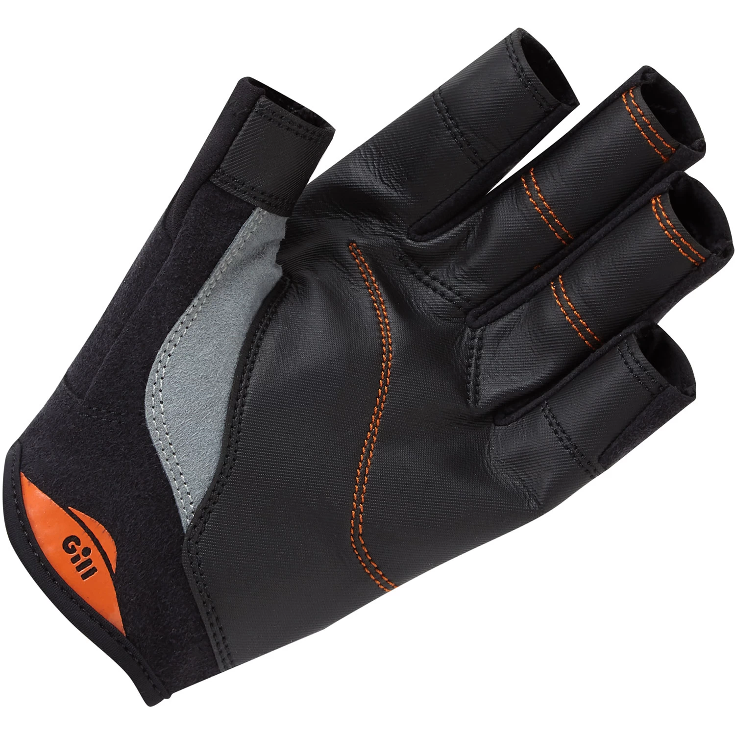 Gill Championship Short Finger Sailing Gloves - Black - Image 2