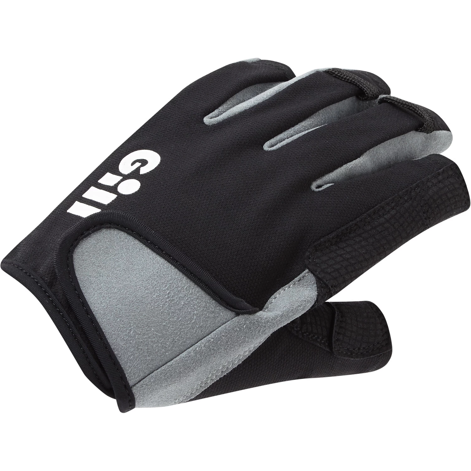 Gill Deckhand Short Finger Sailing Gloves - Black