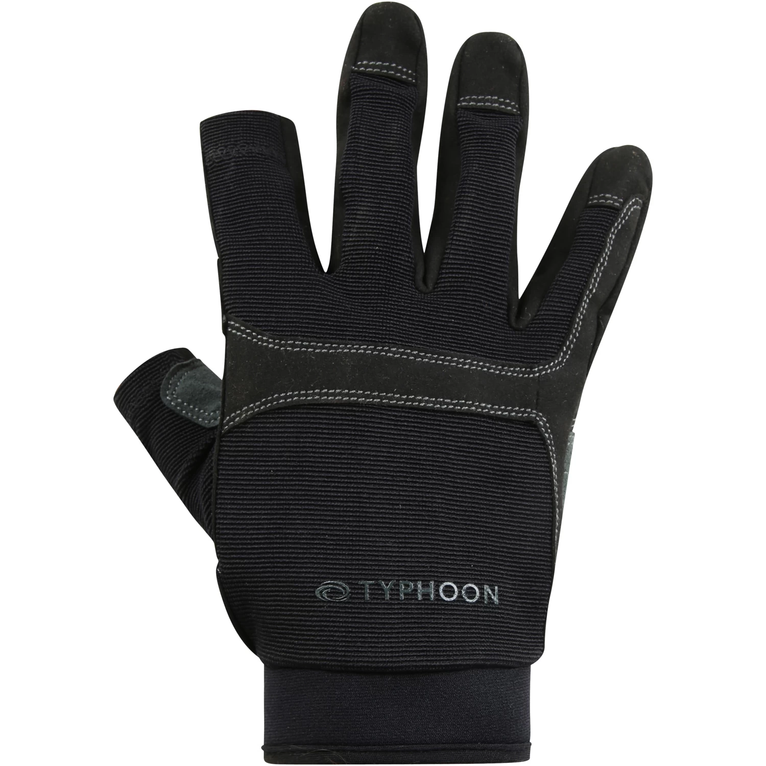Typhoon Colwyn Full Finger Sailing Gloves - Black - Image 4