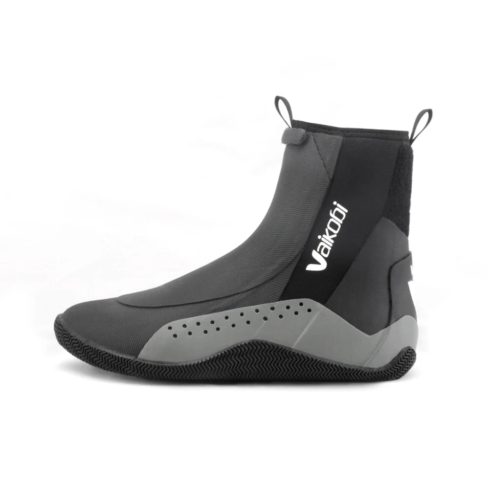 Vaikobi Junior Speed Grip High Cut Dinghy Wetsuit Boots - Black - Image 3