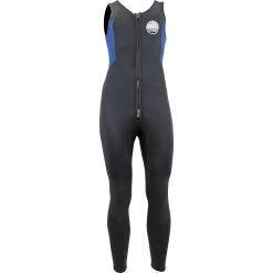 Alder Quatro 3/2mm Front Zip Long John Wetsuit - Black/Blue