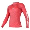 Magic Marine Womens Cube Long Sleeve Rashvest - Pink Melee