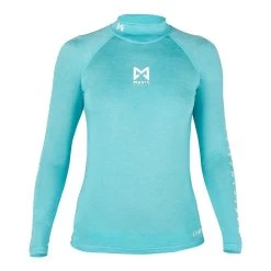 Magic Marine Womens Cube Long Sleeve Rashvest - Blue Melee