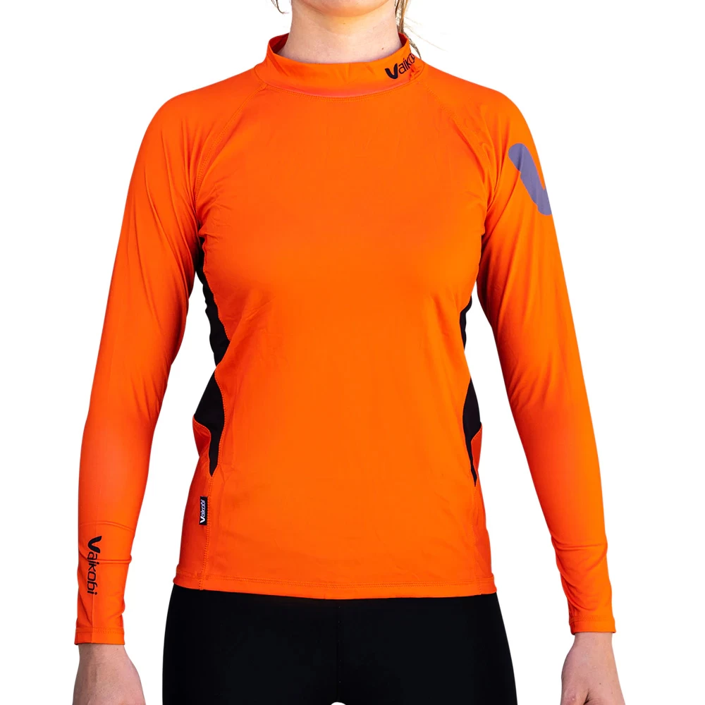 Vaikobi Junior Spandex Long Sleeve UV50+ Rashvest - Orange - Image 2