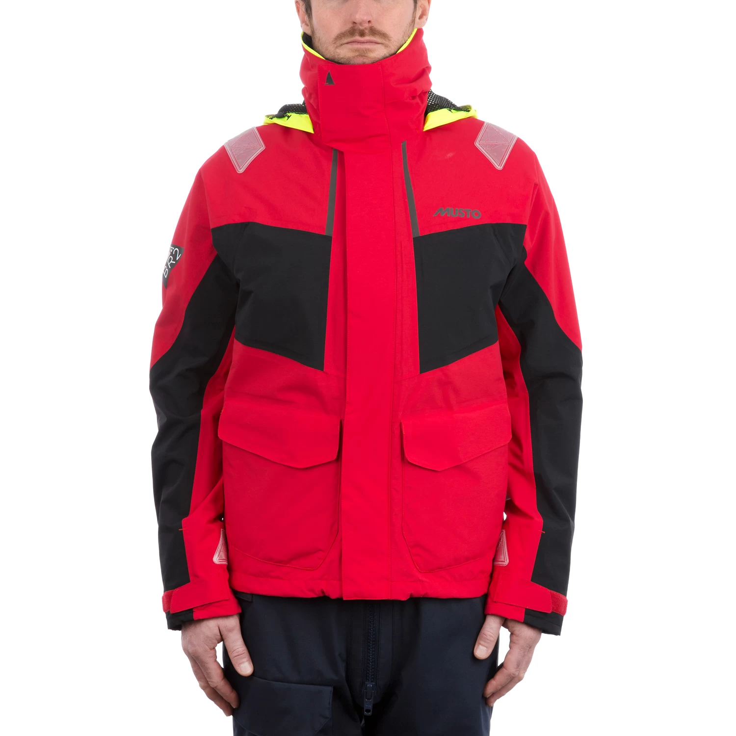 Musto BR2 Coastal Jacket - True Red/Black - Image 2